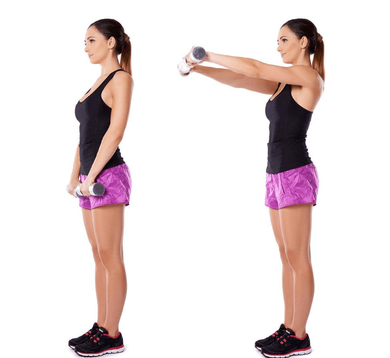 avancez vos bras pour dilater vos seins